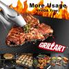imageGRILLART BBQ Grill Mats for Outdoor Grill  Nonstick 600 Degree Heavy Duty Grilling Mat Set of 2  Reusable BBQ Grill Accessories Sheets Works on Electric Grill Gas Charcoal BBQ  Gifts for Men DadMedium