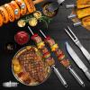 imageGRILLART BBQ Grill Utensil Tools Set Reinforced BBQ Tongs 19Piece StainlessSteel Barbecue Grilling Accessories wAluminum Storage Case Complete Outdoor Grill Kit for Dad Birthday Gift for Man Dad