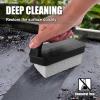 imageGRILLART Griddle Cleaning Kit for Blackstone Flat Top Grill Cleaning Kit with Grill Stone Griddle Scraper Scouring Pad and Handles Multifunctional Griddle Accessories for Rusty Grills OrangeBSK02