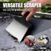 imageGRILLART Griddle Cleaning Kit for Blackstone Flat Top Grill Cleaning Kit with Grill Stone Griddle Scraper Scouring Pad and Handles Multifunctional Griddle Accessories for Rusty Grills OrangeBSK02
