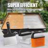 imageGRILLART Griddle Cleaning Kit for Blackstone Flat Top Grill Cleaning Kit with Grill Stone Griddle Scraper Scouring Pad and Handles Multifunctional Griddle Accessories for Rusty Grills OrangeBSK02
