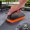 imageGRILLART Griddle Cleaning Kit for Blackstone Flat Top Grill Cleaning Kit with Grill Stone Griddle Scraper Scouring Pad and Handles Multifunctional Griddle Accessories for Rusty Grills OrangeBSK06