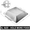 imageGRILLART Grill Basket Heavy Duty Large Grill Baskets for Outdoor Grill Vegetables Stainless Steel Veggie Grilling BasketPan  Lasting Grill Vegetable Basket BBQ Grill Accessories Gifts for Dad Men12
