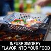 imageGRILLART Grill Basket Heavy Duty Large Grill Baskets for Outdoor Grill Vegetables Stainless Steel Veggie Grilling BasketPan  Lasting Grill Vegetable Basket BBQ Grill Accessories Gifts for Dad Men12