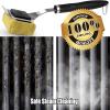 imageGRILLART Grill Brush Bristle Free Replaceable BBQ Cleaning Head No Handle Safe Replacement Cleaning Pad for Cast IronStainlessSteel Grates  BlackBlack