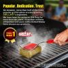 imageGRILLART Grill Brush Bristle Free SteamWizards BBQ Replaceable Cleaning Head Unique SeamlessFit Scraper Tool for Cast IronStainlessSteel Grates Safe Barbecue Grill CleanerRedGrill Brush  Scraper