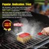 imageGRILLART Grill Brush Bristle Free SteamWizards BBQ Replaceable Cleaning Head Unique SeamlessFit Scraper Tool for Cast IronStainlessSteel Grates Safe Barbecue Grill CleanerRedYellow