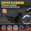 imageGRILLART Grill Brush Bristle Free SteamWizards BBQ Replaceable Cleaning Head Unique SeamlessFit Scraper Tool for Cast IronStainlessSteel Grates Safe Barbecue Grill CleanerRedDark Black