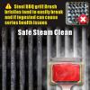 imageGRILLART Grill Brush Bristle Free SteamWizards BBQ Replaceable Cleaning Head Unique SeamlessFit Scraper Tool for Cast IronStainlessSteel Grates Safe Barbecue Grill CleanerRedGrill Brush  Scraper