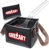 imageGRILLART Grill Brush Bristle Free ampamp Water Soak Tank ampamp One Replaceable Pad