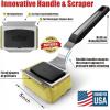 imageGRILLART Grill Brush Bristle Free ampamp Water Soak Tank ampamp One Replaceable Pad