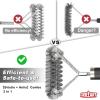 imageGRILLART Grill Brush Wire  Helix Combined BBQ Brush  Safe ampamp Efficient Grill Cleaning Brush  18quot Grill Cleaner Brush Scrubber for GasPorcelainCharbroil Grates  BBQ Accessories Gifts for MenDad