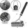 imageGRILLART Grill Brush Wire  Helix Combined BBQ Brush  Safe ampamp Efficient Grill Cleaning Brush  18quot Grill Cleaner Brush Scrubber for GasPorcelainCharbroil Grates  BBQ Accessories Gifts for MenDad