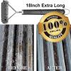 imageGRILLART Grill Brush Wire  Helix Combined BBQ Brush  Safe ampamp Efficient Grill Cleaning Brush  18quot Grill Cleaner Brush Scrubber for GasPorcelainCharbroil Grates  BBQ Accessories Gifts for MenDad