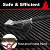 imageGRILLART Grill Brush and Scraper Extra Strong BBQ Cleaner Accessories Safe Wire Bristles Barbecue Triple Scrubbers Cleaning Brush for GasCharcoal Grilling Grates Wizard Tool BR8115