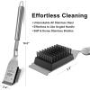 imageGRILLART Grill Brush and Scraper Wire BBQ Grill Brush for Outdoor Grill 165 Grill Cleaning Brush BBQ Grill Accessories Safe Grill Cleaner BrushIdeal Gift for MenDad BBQ Brush for Grill CleaningBlack