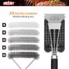 imageGRILLART Grill Brush and Scraper with Deluxe Handle Safe Wire Grill Brush BBQ Cleaning Brush Grill Grate Cleaner for Gas Infrared Charcoal Porcelain Grills BR8529