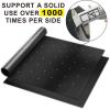 imageGRILLART Grill Mat with Holes  100 NonStick 600 Degree BBQ Grill Mats Set of 2  Heavy Duty Reusable Easy to Clean Barbecue Grilling Mat Accessories  Works on Electric Grill Gas Charcoal BBQ