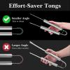 imageGRILLART Grill Tools Grill Utensils Set  3PCS BBQ Tools Stainless Barbeque Grill Accessories SpatulaTongsFork wInsulated Glove Ideal BBQ Set Grilling Tools for Outdoor Grill Gifts for Men DadBlack