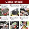 imageGRILLART Grilling Basket  2PCS for Barbecues Cooking Round Stainless Steel Mesh Design Ultimate Grilling Accessory Portable Outdoor Camping BBQ Rack  Large Size118x354 inchL1 Stainless Steel