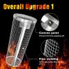 imageUpgraded Grill Basket 2 Pcs Size XXL Dishwasher Safe Rolling Grilling Baskets for Outdoor Grilling Stainless Steel BBQ Grill Basket for Veggies Grill Nets Cylinder Gifts for MenDadXXL 2