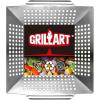 imageGRILLART Grill Basket Heavy Duty Large Grill Baskets for Outdoor Grill Vegetables Stainless Steel Veggie Grilling BasketPan  Lasting Grill Vegetable Basket BBQ Grill Accessories Gifts for Dad Men12
