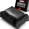 imageGRILLART Grill Brush Bristle Free SteamWizards BBQ Replaceable Cleaning Head Unique SeamlessFit Scraper Tool for Cast IronStainlessSteel Grates Safe Barbecue Grill CleanerRedDark Black