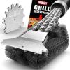imageGRILLART Grill Brush and Scraper18 Inch BBQ Grill Cleaning Brush Kit Safe Wire Scrubber Universal Fit BBQ Cleaner Accessories for All GratesMatt Black