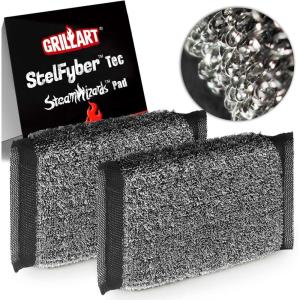 imageGRILLART SteamWizards Grill Brush Replacement Pad 2 PCS