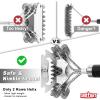imageGRILLART Grill Brush for Outdoor Grill Bristle Free  Safe BBQ Grill Cleaner Brush  18quot BBQ Brush for Grill Cleaning Kit Stainless Grill Cleaning Brush BBQ Grill Accessories Tools Gifts for Men DadSilver